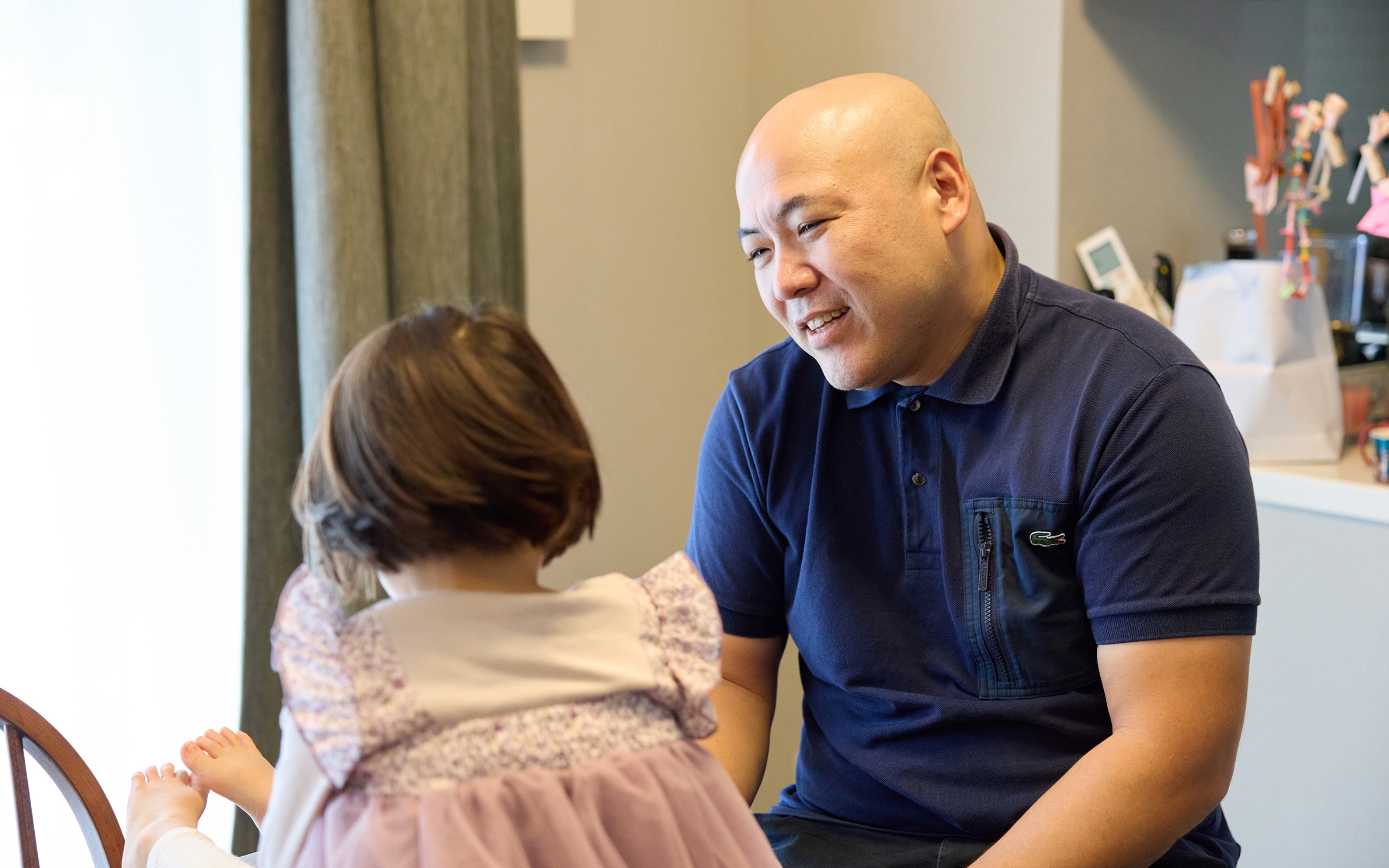 おしゃべりが上手になっためいちゃん。鉄也さんとの会話も弾む
