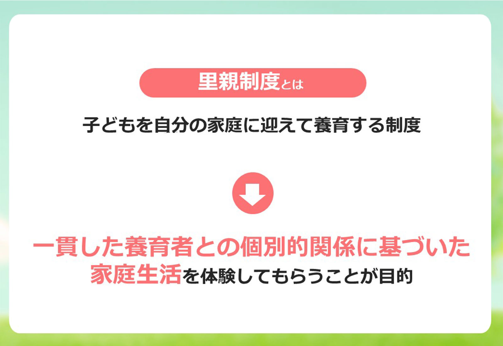 里親制度とは